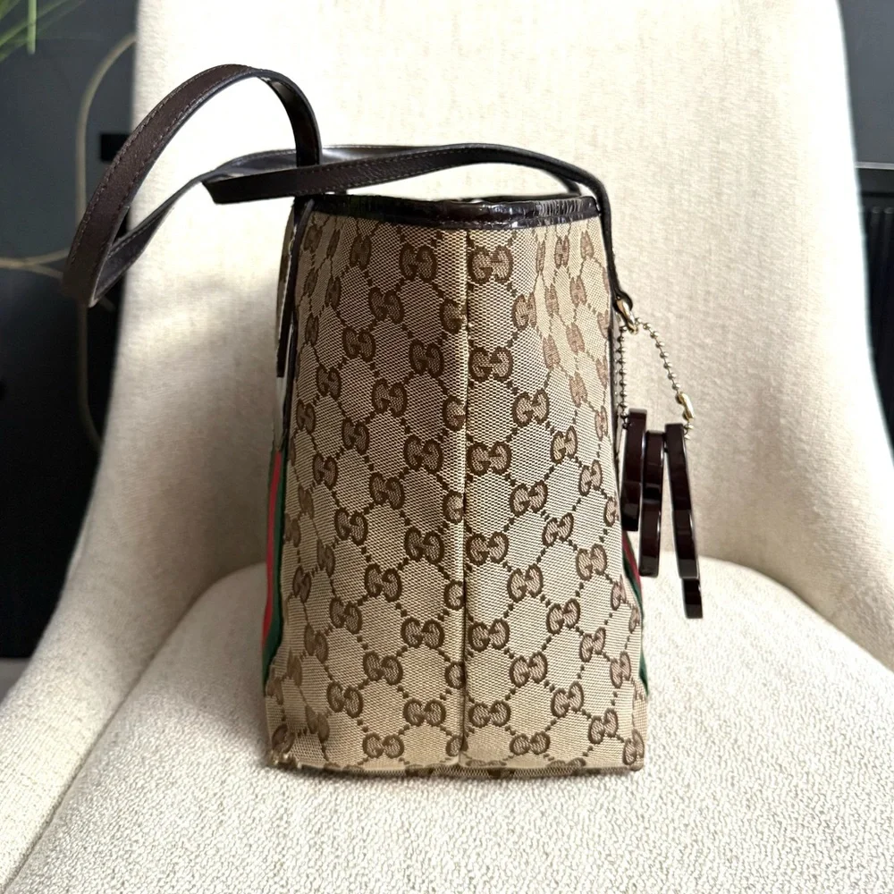 Authentic Gucci GG Canvas Jolicoeur Tote bag